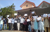 Mangalore University students protest against murder of Sowjanya